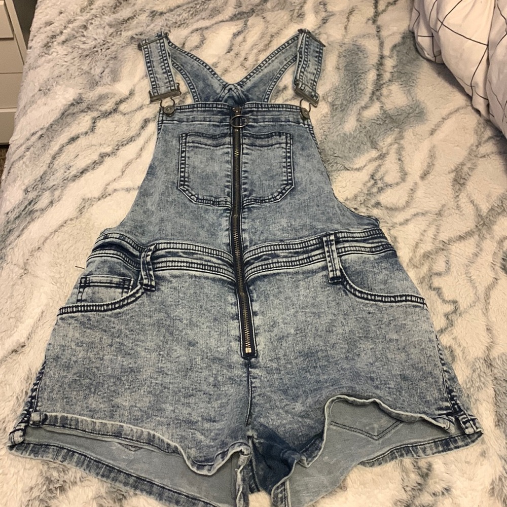 blue jean overall with zip from Arizona Jean Co size M(fits more like a S)